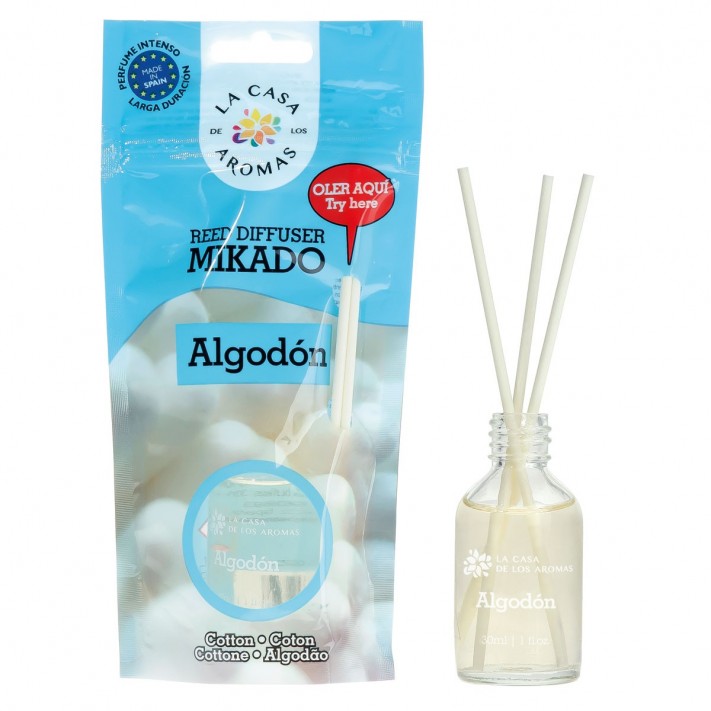 LA CASA DE LOS AROMAS Patyczki zapachowe BAWEŁNA, 30 ml