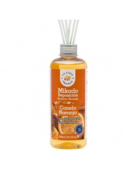 LA CASA DE LOS AROMAS INTENSO Olejek zapachowy CYNAMON-POMARAŃCZA, 250 ml zapas