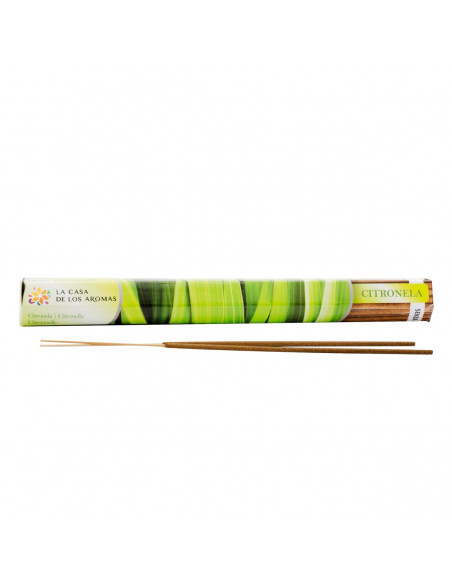 CITRONELLA LA CASA DE LOS AROMAS INTENSO Kadzidła zapachowe, 20 szt