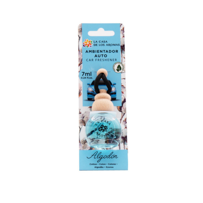 LA CASA DE LOS AROMAS Odświeżacz do samochodu BAWEŁNA, 7 ml 