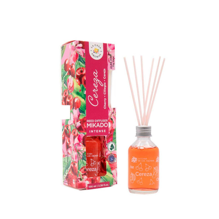 LA CASA DE LOS AROMAS INTENSO Patyczki zapachowe CHERRY, 100 ml