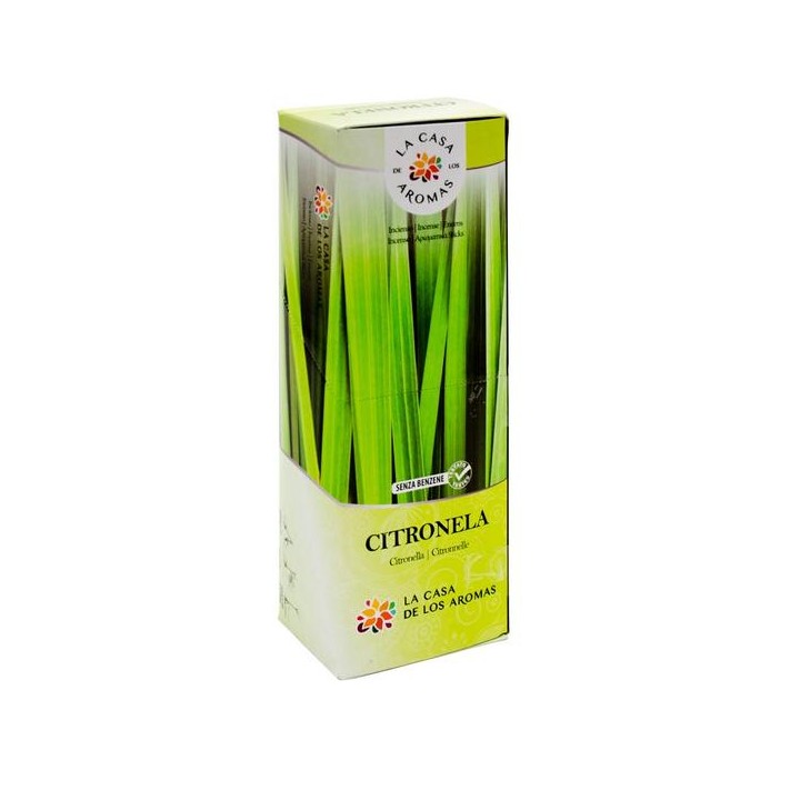 CITRONELLA LA CASA DE LOS AROMAS Kadzidła o zapachu TRAWY CYTRYNOWEJ, 6x20 szt