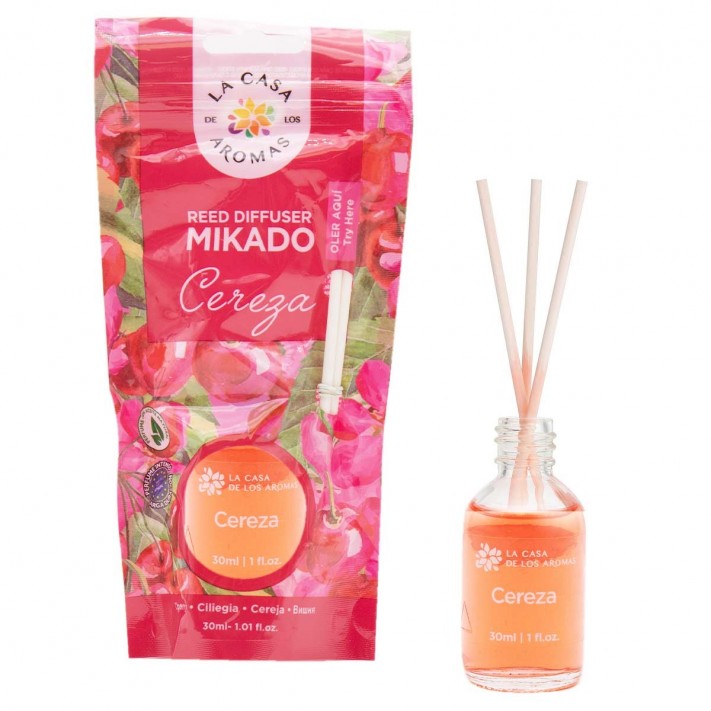LA CASA DE LOS AROMAS Patyczki zapachowe WIŚNIA, 30 ml