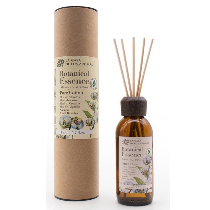 LA CASA DE LOS AROMAS BOTANIC Patyczki zapachowe ŚWIEŻA BAWEŁNA, 140 ml