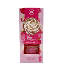 LA CASA DE LOS AROMAS FLOR PERFUMADA Dyfuzor zapachowy w formie kwiatu TRUSKAWKA ZE ŚMIETANĄ, 65 ml 2