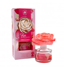 LA CASA DE LOS AROMAS FLOR PERFUMADA Dyfuzor zapachowy w formie kwiatu TRUSKAWKA ZE ŚMIETANĄ, 65 ml