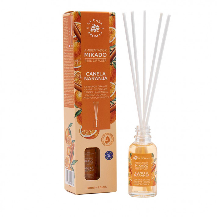 LA CASA DE LOS AROMAS Patyczki zapachowe CYNAMON - POMARAŃCZA, 30 ml