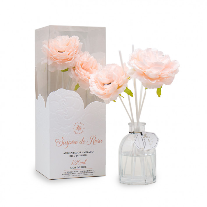 LA CASA DE LOS AROMAS FLOWER Patyczki zapachowe WESTCHNIENIE RÓŻY, 120 ml