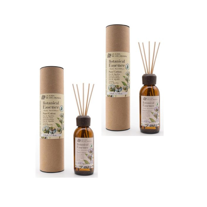 LA CASA DE LOS AROMAS BOTANIC Patyczki zapachowe ŚWIEŻA BAWEŁNA 140 ml, pakiet 2 opakowań