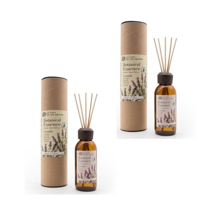 LA CASA DE LOS AROMAS BOTANIC Patyczki zapachowe LAWENDA 140 ml, pakiet 2 opakowań