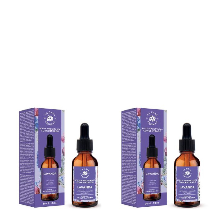 LA CASA DE LOS AROMAS Olejek zapachowy LAWENDA 30 ml, pakiet 2 opakowań