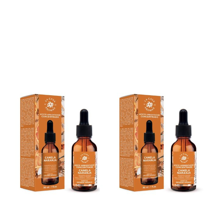 LA CASA DE LOS AROMAS Olejek zapachowy CYNAMON-POMARAŃCZA 30 ml, pakiet 2 opakowań