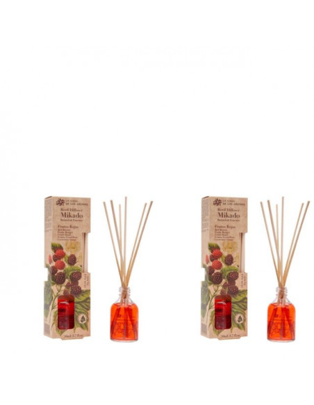 LA CASA DE LOS AROMAS BOTANIC Patyczki zapachowe CZERWONE OWOCE 50 ml, pakiet 2 opakowań