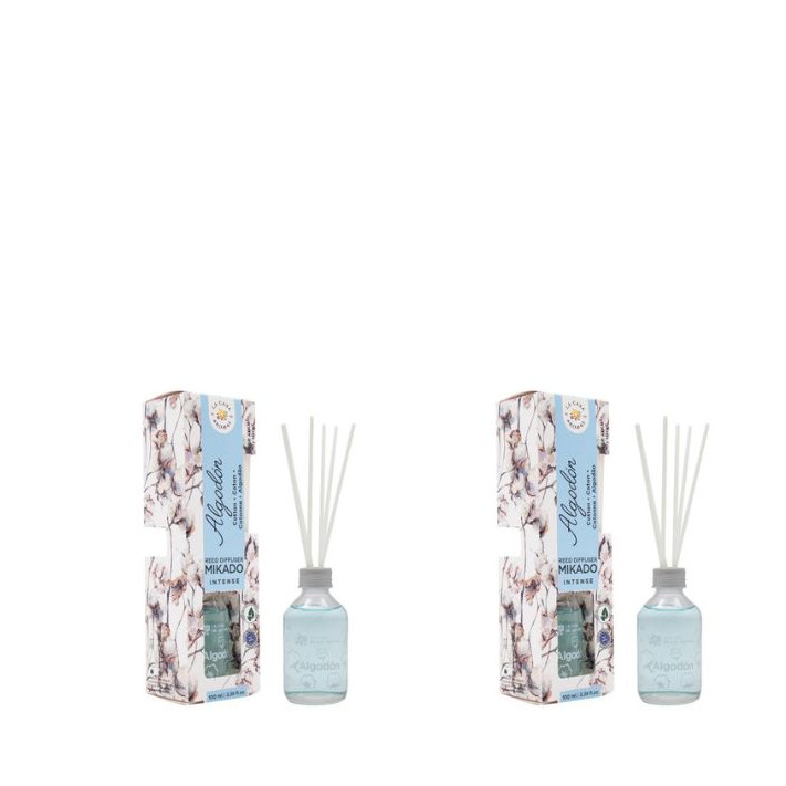 LA CASA DE LOS AROMAS INTENSO Patyczki zapachowe KWIAT BAWEŁNY 100 ml, pakiet 2 opakowań