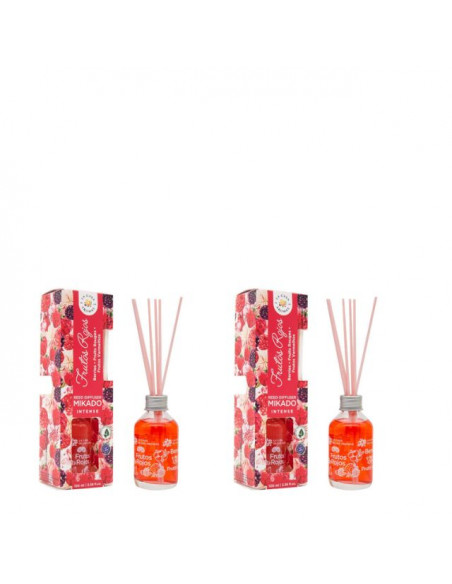 LA CASA DE LOS AROMAS INTENSO Patyczki zapachowe CZERWONE OWOCE  100 ml, pakiet 2 opakowań