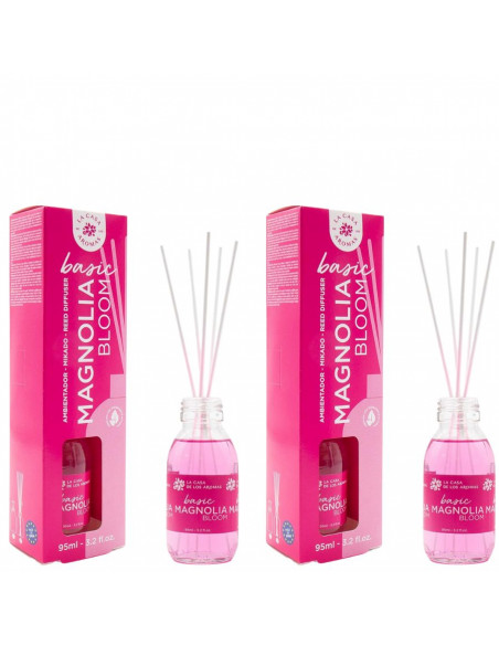 LA CASA DE LOS AROMAS BASIC Patyczki zapachowe MAGNOLIA BLOOM 95 ml, pakiet 2 opakowań