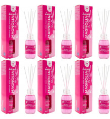 LA CASA DE LOS AROMAS BASIC Patyczki zapachowe MAGNOLIA BLOOM 95 ml, pakiet 6 opakowań 2