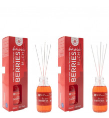 LA CASA DE LOS AROMAS BASIC Patyczki zapachowe BERRIES MUCH 95 ml, pakiet 2 opakowań 2