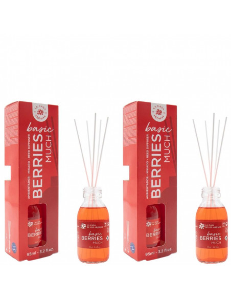 LA CASA DE LOS AROMAS BASIC Patyczki zapachowe BERRIES MUCH 95 ml, pakiet 2 opakowań