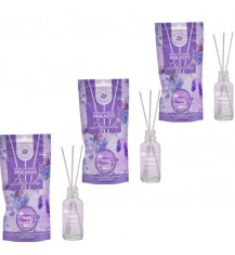 LA CASA DE LOS AROMAS Patyczki zapachowe LAWENDA 30 ml, pakiet 3 opakowań