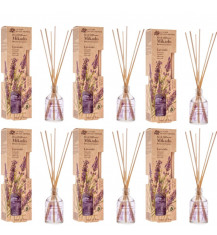 LA CASA DE LOS AROMAS BOTANIC Patyczki zapachowe LAWENDA 50 ml, pakiet 6 opakowań 2