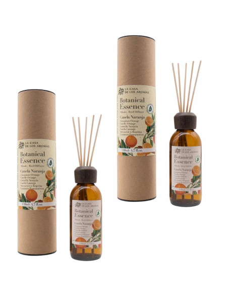 LA CASA DE LOS AROMAS BOTANIC Patyczki zapachowe CYNAMON POMARAŃCZA 140 ml, pakiet 2 opakowań