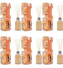 LA CASA DE LOS AROMAS INTENSO Patyczki zapachowe CYNAMON-POMARAŃCZA 100 ml, pakiet 6 opakowań 