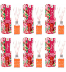 LA CASA DE LOS AROMAS INTENSO Patyczki zapachowe WIŚNIA 100 ml, pakiet 6 opakowań