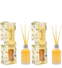 LA CASA DE LOS AROMAS INTENSO Patyczki zapachowe WANILIA 100 ml, pakiet 2 opakowań 2