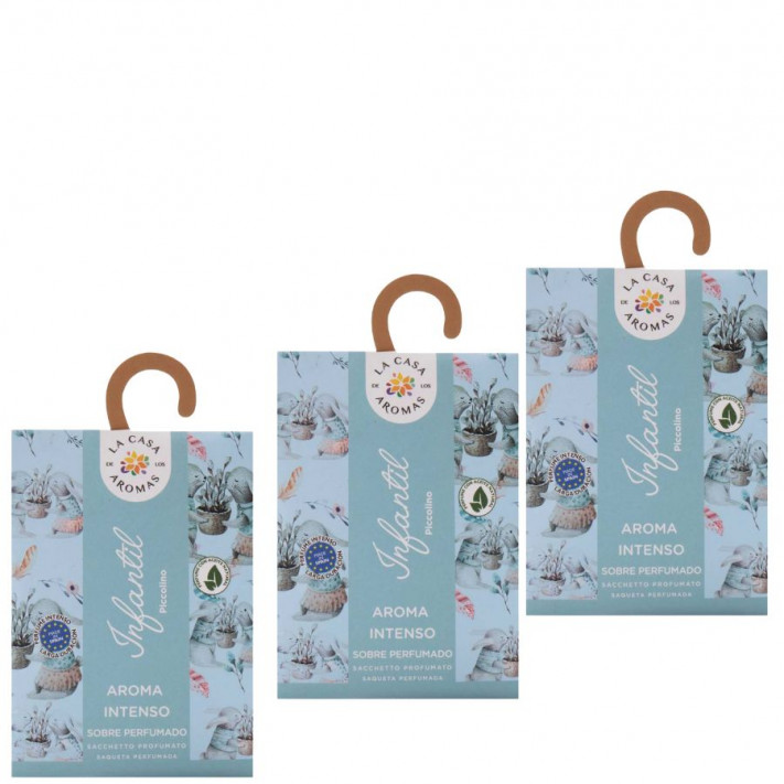 LA CASA DE LOS AROMAS INTENSO Saszetka zapachowa PICCOLINO 100 ml, pakiet 3 opakowań