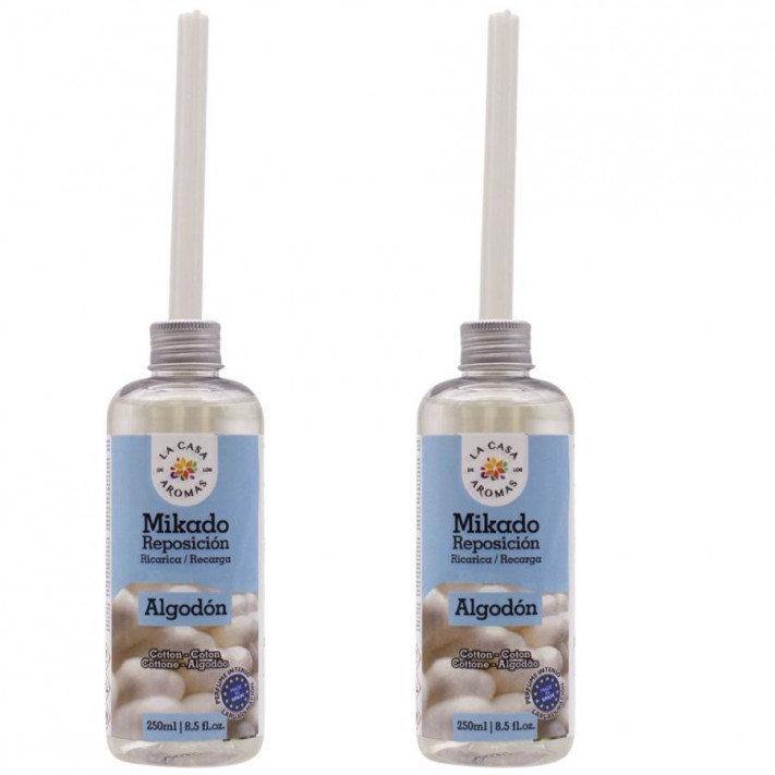 LA CASA DE LOS AROMAS INTENSO Olejek zapachowy KWIAT BAWEŁNY 250 ml zapas, pakiet 2 opakowań
