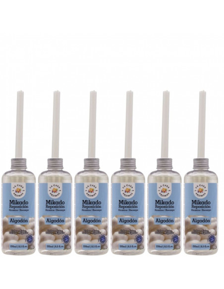 LA CASA DE LOS AROMAS INTENSO Olejek zapachowy KWIAT BAWEŁNY 250 ml zapas, pakiet 6 opakowań