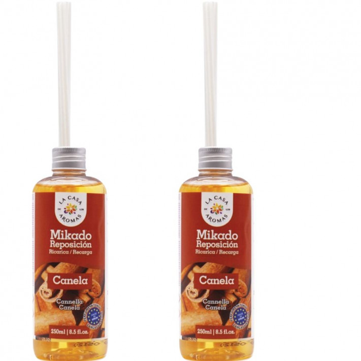 LA CASA DE LOS AROMAS INTENSO Olejek zapachowy CYNAMON 250 ml zapas, pakiet 2 opakowań