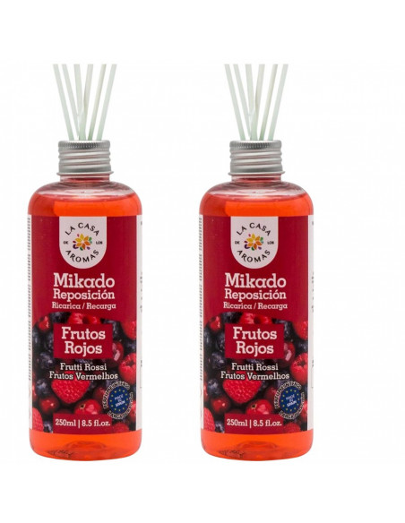 LA CASA DE LOS AROMAS INTENSO Olejek zapachowy CZERWONE OWOCE 250 ml zapas, pakiet 2 opakowań