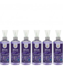LA CASA DE LOS AROMAS INTENSO Olejek zapachowy LAWENDA, 250 ml zapas, pakiet 6 opakowań