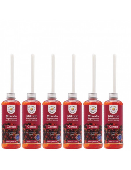 LA CASA DE LOS AROMAS INTENSO Olejek zapachowy WIŚNIA, 250 ml zapas, pakiet 6 opakowań