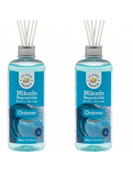 LA CASA DE LOS AROMAS INTENSO Olejek zapachowy OCEAN, 250 ml zapas, pakiet 2 opakowań