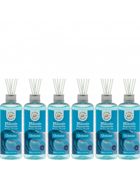 LA CASA DE LOS AROMAS INTENSO Olejek zapachowy OCEAN, 250 ml zapas, pakiet 6 opakowań