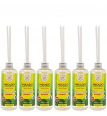 LA CASA DE LOS AROMAS INTENSO Patyczki zapachowe CITRONELLA TRAWA CYTRYNOWA 250 ml zapas, pakiet 6 opakowań 2