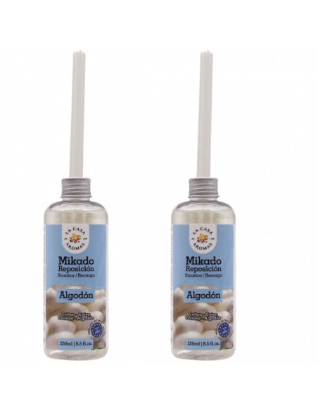 LA CASA DE LOS AROMAS INTENSO Olejek zapachowy KWIAT BAWEŁNY 250 ml zapas, pakiet 2 opakowań