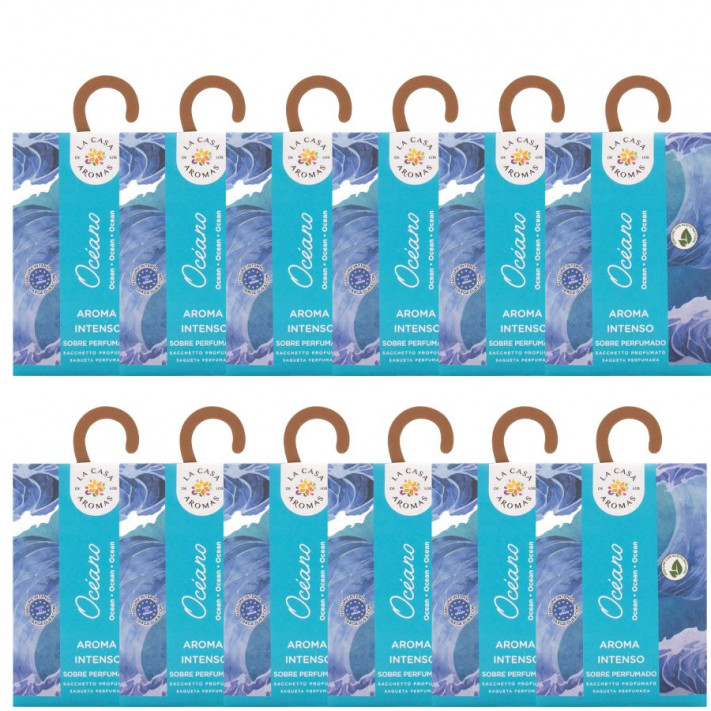 LA CASA DE LOS AROMAS INTENSO Saszetka zapachowa, OCEAN 100 ml, pakiet 12 opakowań