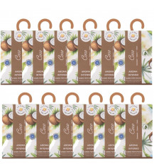 LA CASA DE LOS AROMAS INTENSO Saszetka zapachowa KOKOS 100 ml, pakiet 12 opakowań 2