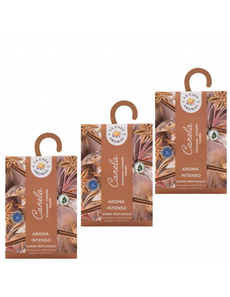 LA CASA DE LOS AROMAS INTENSO Saszetka zapachowa, CYNAMON 100 ml, pakiet 3 opakowań 