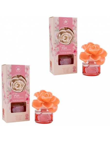 LA CASA DE LOS AROMAS FLOR PERFUMADA Dyfuzor zapachowy w formie kwiatu KWIATY ARABII 65 ml, pakiet 2 opakowań