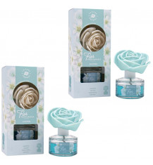 LA CASA DE LOS AROMAS FLOR PERFUMADA Dyfuzor zapachowy w formie kwiatu JAŚMIN 65 ml, pakiet 2 opakowań 2