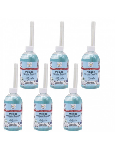 LA CASA DE LOS AROMAS INTENSO płyn zapachowy KWIAT BAWEŁNA 500 ml, pakiet 6 opakowań