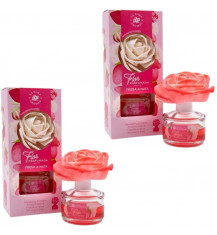 LA CASA DE LOS AROMAS FLOR PERFUMADA Dyfuzor zapachowy w formie kwiatu TRUSKAWKA ZE ŚMIETANĄ 65 ml, pakiet 2 opakowań 2