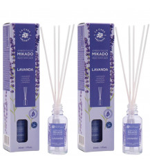 LA CASA DE LOS AROMAS Patyczki zapachowe LAWENDA 30 ml, pakiet 2 opakowań 