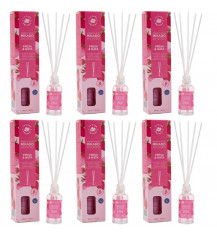 LA CASA DE LOS AROMAS Patyczki zapachowe TRUSKAWKI I ŚMIETANA 30 ml, pakiet 6 opakowań 
