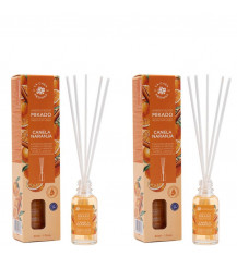 LA CASA DE LOS AROMAS Patyczki zapachowe CYNAMON - POMARAŃCZA 30 ml, pakiet 2 opakowań 